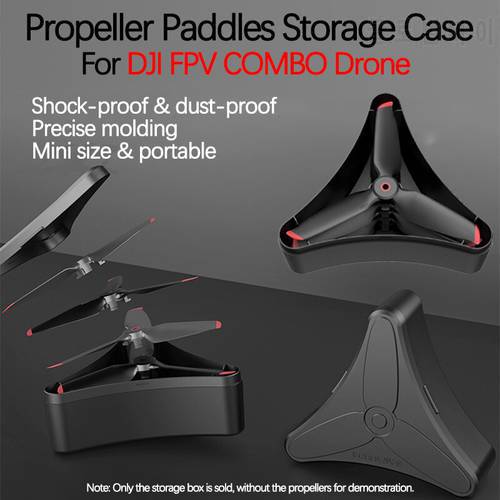 For DJI FPV COMBO Drone Aircraft Propeller Paddles Storage Case Wings Outdoor Organize Portable Bag Protective Box Accessories