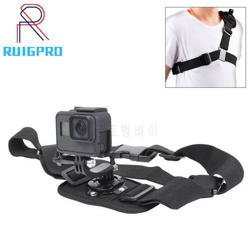 Gopro Accessories Shoulder Strap Gopro Mount For Go pro Hero 10 9 8 7 6 5 4 3 2 SJ4000 Action Camera Chest For Gopro Adapter