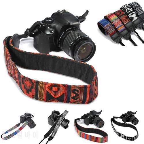 Camera Neck Shoulder Strap Belt For SLR DSLR Camera Durable For Nikon Canon Sony Retro Ethnic Style Camera Strap Band