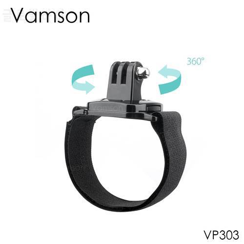 Vamson 360 Degree Rotation Velcro Wrist Strap Accessories for Yi 4K for GoPro Hero 10 9 8 7 6 5 4 3+ Motion Camera VP303