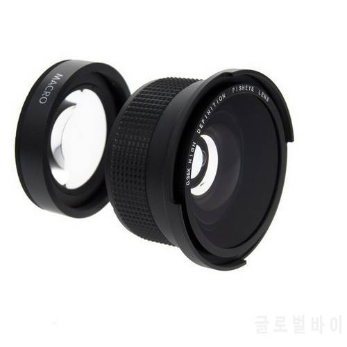 Lightdow 52mm 0.35X Affiliated Fish Eye Super Wide Angle Fisheye Lens for Canon Nikon Sony Camera Lens with 52mm Filter Thread