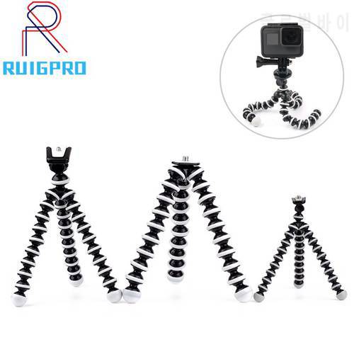 RuigPro for 2021 Octopus Flexible Tripod Stand for Gopro Hero Camera Digital DV Canon Nikon Mobile Phone Small Size