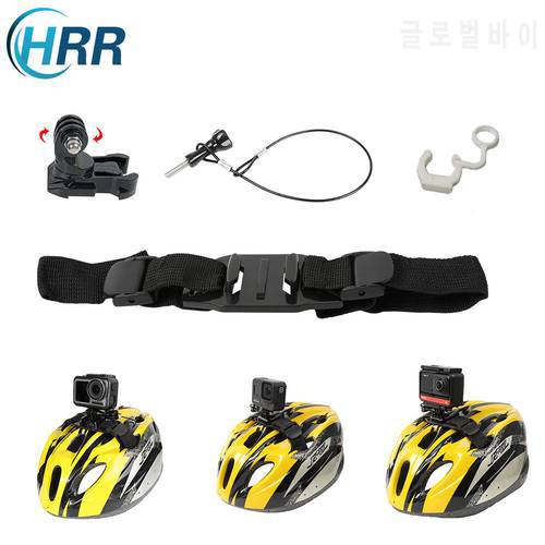 Bike Vented Helmet Strap Mount Kits for GoPro Hero 10/9/8/7/6/5 Session/Max,DJI Osmo Action,Insta360 One R X2 Camera Accessories