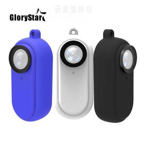 Silicone Case for Insta360 GO 2 Screen Protector Accessories Lens Protective Film Gimbal Cover Filter For Insta 360 Go2 Cameras