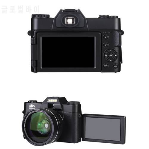 2021 4K HD 16X Digital Camera Micro Single Retro With WiFi Professional wide angle Digital Camera Vlog External Lens Time-lapse