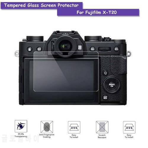 9H Tempered Glass LCD Screen Protector Shield Film for Fujifilm FUJI X-T20 XT20 Anti-scratch Cover Camera Accessories