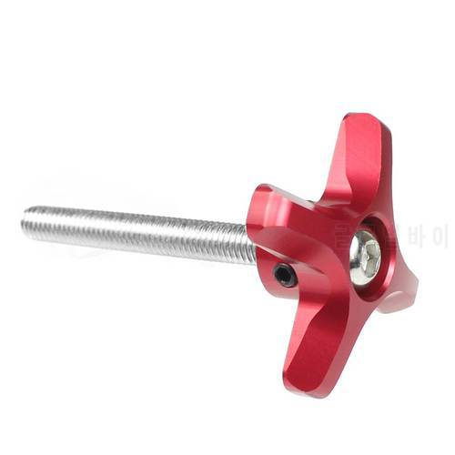 M6 Thread Stainless Steel & Metal Plum Hand Tighten Screw Clamping Knob Manual Handle Screw for Industry Equipment