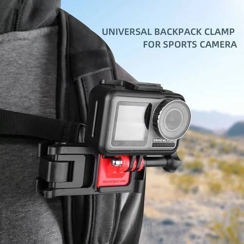 Action Camera Adjustable Backpack Shoulder Strap Clip Universal For Insta360 One RS DJI Action2/OSMO Pocket/GoPro9/10 Series