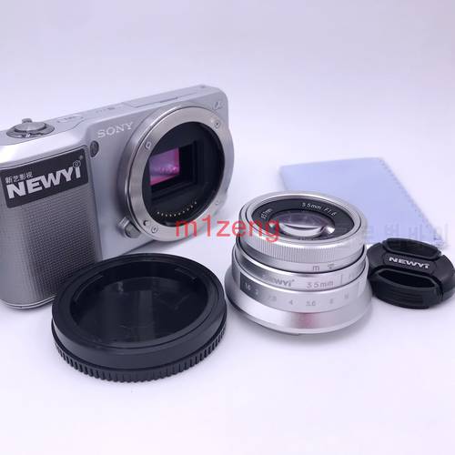 35mm F1.6 APS-C Movie Manual Focus MF Prime Lens for Sony a7r3 a9 A6500 fuji xt30 xe3 xa5 m43 em1 em5 gh5 gf7 canon eosm camera