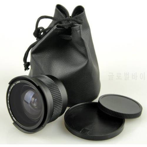 0.35x 52mm Fisheye Wide Angle with Macro Conversion LENS for 52MM D5200 D5100 D3200 D3100 18-55mm camera