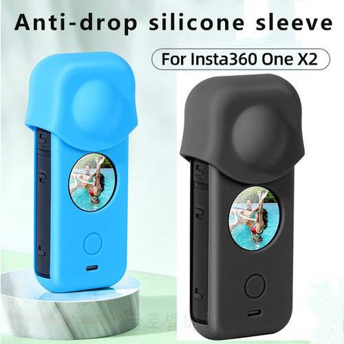 For Insta360 One x2 Accessories Lens Protective Cover Silicone Case Dustproof Len Cover For Insta 360 one x2 Panorama Camera