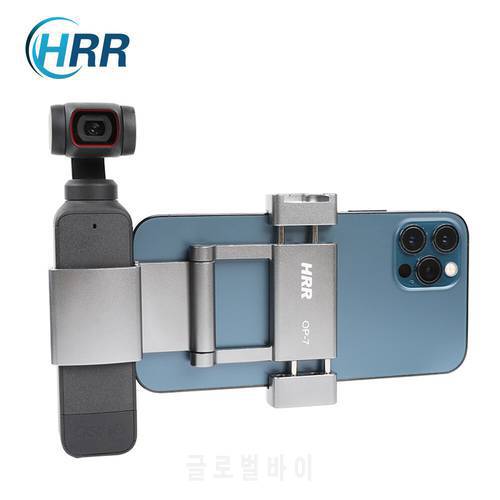 HRR OSMO Pocket Phone Holder Plus for DJI osmo Pocket 2 /Pocket 1 Clip Mount Accessories (Aluminum alloy)
