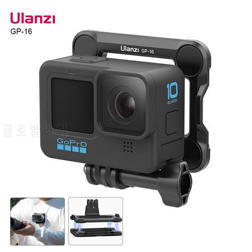 VIJIM Ulanzi GP-16 Magnetic Action Camera Mount for GoPro 10 9 8 Gopro Quick Release Bracket Adapter Sports Camera Accessories