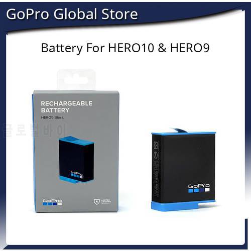 Gopro HERO10 HERO9 Black 1720mAh Battery For HERO 9 HERO 10 Black Official Dual Battery Charger + Spare Rechargeable Battery