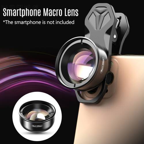 APEXEL APL-HB100mm Universal Smartphone Macro Lens 4K Phone Camera Lens Compatible with iPhone 11/XS/XS Max/XR/X/8/8 Plus