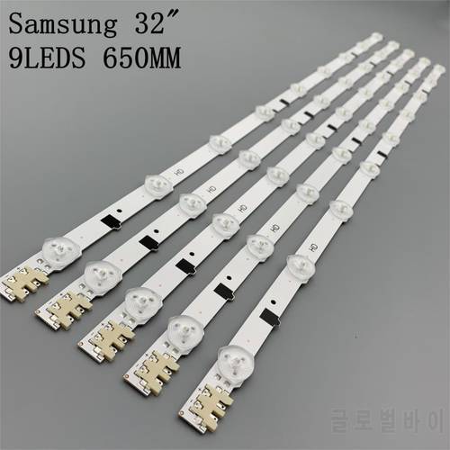 5pcs/set 9LEDS 650MM New Led Backlight Strip For Samsung 32