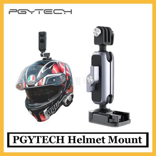 PGYTECH helmet holder for GoPro camera Osmo action Insta 360 motorcycle helmet chin riding fixed sports camera