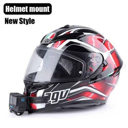 Full Face Helmet Chin Mount Holder for GoPro Hero 10 9 8 7 5Yi 4K Insta360 Camera Strap Flodable Front Chin Mount Accessories