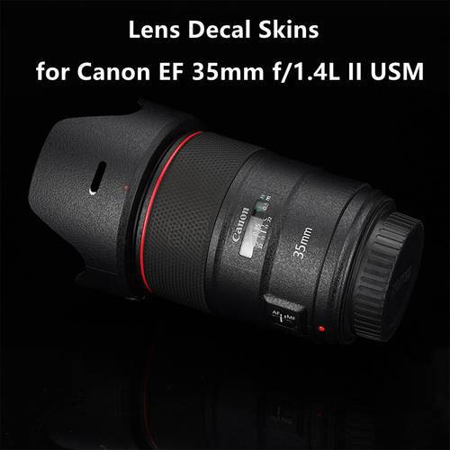 35 1.4 II / EF35 F1.4 II Lens Premium Decal Skin For Canon EF 35mm f/1.4L II USM Lens Scratch Resistant Wrap Cover Sticker