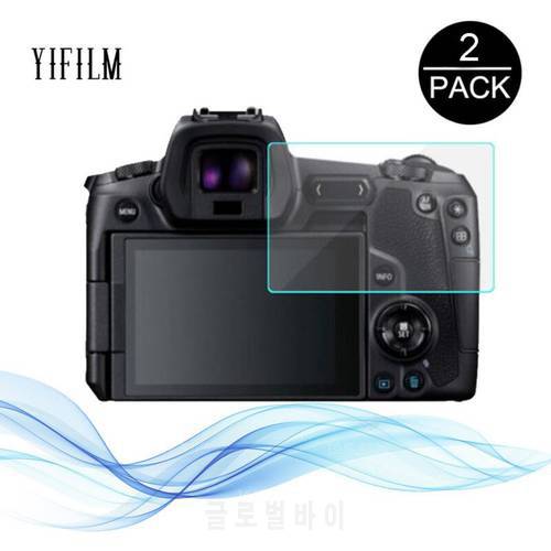 2pcs 9H Camera Screen Protective Film For Canon EOS R EOS RP EOS R5/R6 EOS M6 M6II EOS M100 Digital Camera Clear Tempered Glass