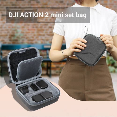 for DJI ACTION 2 Storage Bag Accessories Set Clutch Bag Mini Portable Protection DJI ACTION 2 Bag