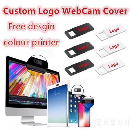 100-3000pcs custom Logo rectangle WebCam Cover Ultra Thin Shutter Slider Camera Lens Cover for Your logo