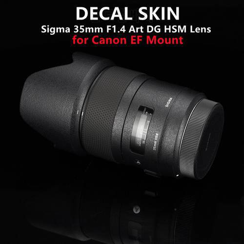 Sigma 35 1.4 Lens Decal Skins Protective Film for Sigma 35mm F1.4 Art DG HSM EF Mount Lens Protector Cover Warp Sticker