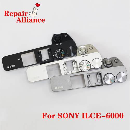 New black top cover assy with mode wheel Repair parts for Sony ILCE-6000 A6000 camera