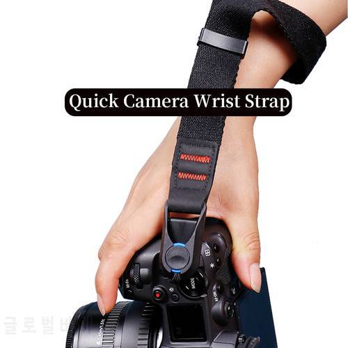 Cotton Camera Strap SLR Canon850D Nikon Z5 Z7 Sony A7C Fuji Olympus Leica Micro Single Quick Release Wrist Strap Quick Connector