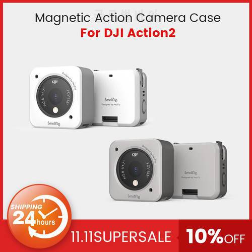 Protective Case Shell For Action 2 Sports Camera Magnetic Protective Cover for DJI OSMO Action 2 Camera Accessories