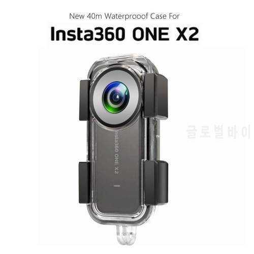 New 40M Waterproof Case For Insta360 ONE X2 Underwater Protection Box Diving Shell 360 Panoramic Camera Accessories