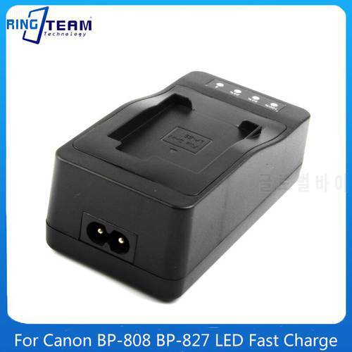 BP-808 BP-827 Battery Holder 1800 mAh 8 Suffix LED Fast Charge For Canon FS200 FS21 FS22 FS100 FS10 FS11 HF200 HF20 HFS100