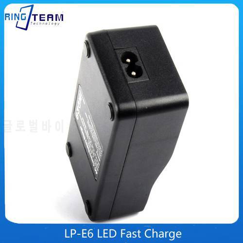 LP-E6 For Canon SLR EOS 5D2 5D3 5D4 5Ds R 6D 7D2 60D 70D 80D 60Da 90D LP-E6N Chargers LPE6 LED Fast Charger