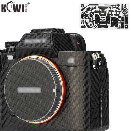 Anti-Scratch Anti-Wear Camera Cover Skin Protector Sticker for Sony A7M4 A7 IV Camera Body Protective Film Carbon Fiber Black