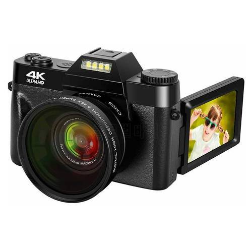 2021 New Recording Camera 48MP Digital Camera 4K Camera Vlogging Camera for YouTube 30FPS WI-FI 16XZoom Video Camera Camcorder