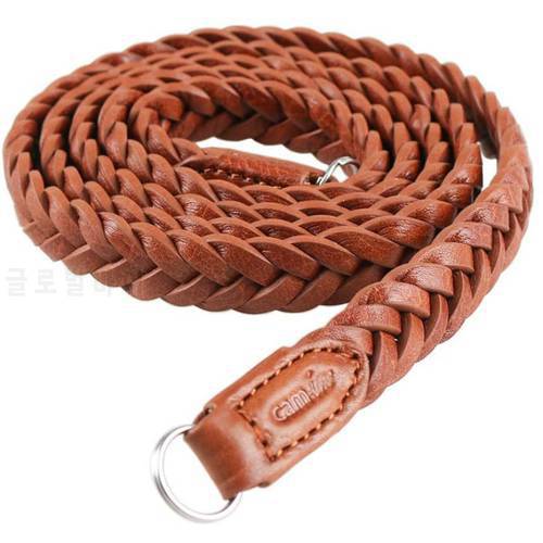 CAM-IN Hand Knitting Italian Vegetable-Tanned Cowhide Camera Strap (Length: 95cm)