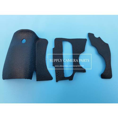 \1 set (3pcs) For Canon 60D Camera body rubber Grip Rubber unit Camera Replacement Repair Part with 3M tape