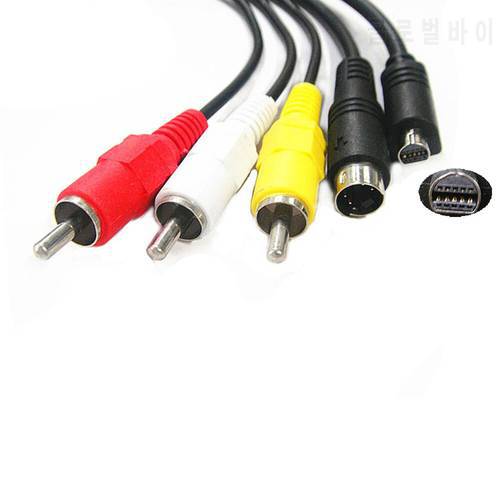 A/V TV Out Audio Video Cable for Sony HDR-HC5E DCR-HC96E HDR-HC1E DCR-HC38E DVD610E PC105 IP220 HC90C HC52E camera