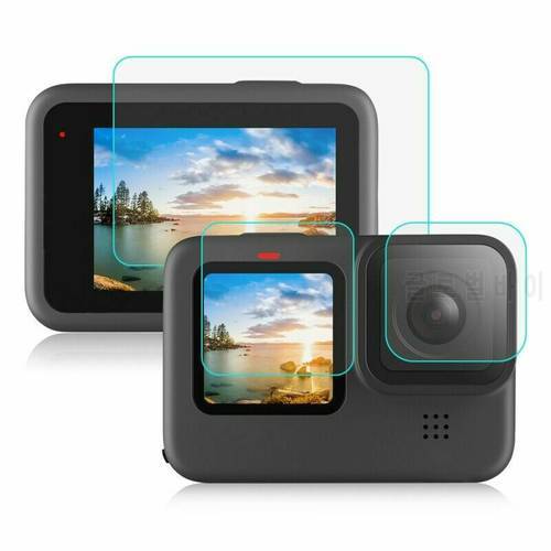 2pcs PULUZ LCD Display Tempered Glass Film for Gopro Hero 9 Black Lens
