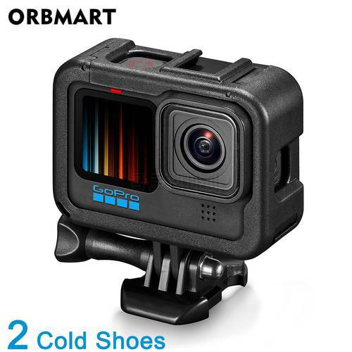 Frame Case for GoPro Hero 11 10 9 Black Protective Cover Housing Cage Lens Cap Cold Shoe Mount for Go Pro Hero10 Accessories
