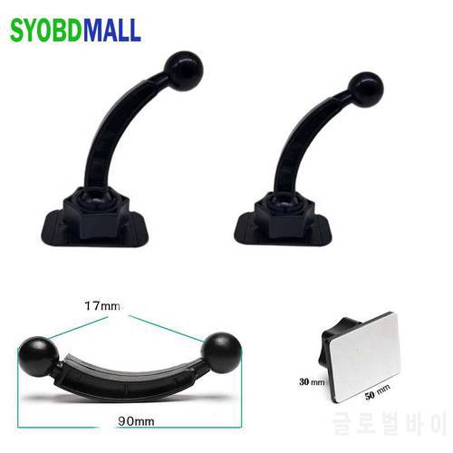 Car Mobile Phone Holder Base Accessories with Adhesive Paste 360 Rotate Double Ball Head Length for Dash Panel Car GPS DVR Mount