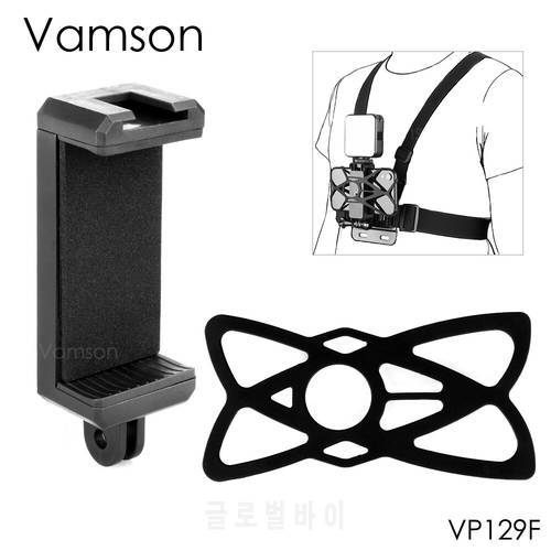 Vamson Universal Mobile Phone Clip for Bike Motorcycle Headband Chest Strap Fix Mount for iPhone Xiaomi Samsung Android VP129F