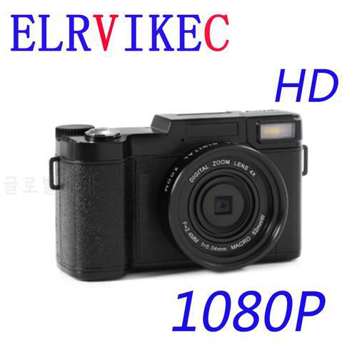 ELRVIKEC 24MP HD Half-DSLR Professional Digital Cameras with 1080P Telephoto Fisheye & Wide Angle Lens Camera Macro HD Camera