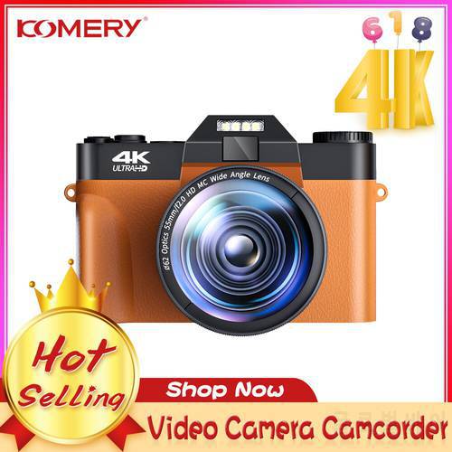 Wide Angle Lens Digital Camera Vlogging Camcorder for YouTube WIFI Portable Handheld 4K Digital Zoom 48MP HD Output USB Selfile