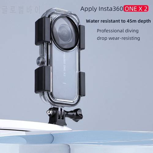 New 45M Waterproof Case For Insta360 ONE X2 Underwater Protection Box Diving Shell 360 Panoramic Camera Accessories