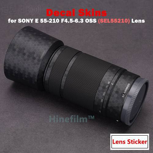 55210 / E55210 Lens Premium Decal Skin for Sony E 55-210mm F/4.5-6.3 OSS Lens Protector Anti-scratch Cover Film Wrap Sticker
