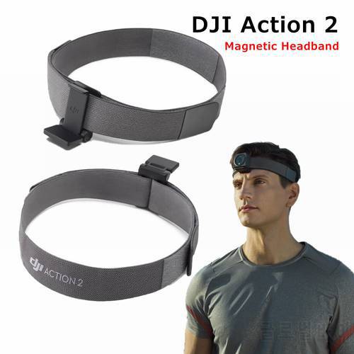 Original DJI Action 2 Magnetic Headband Adjustable Head Strap Holder Mount Sports Camera Accessories