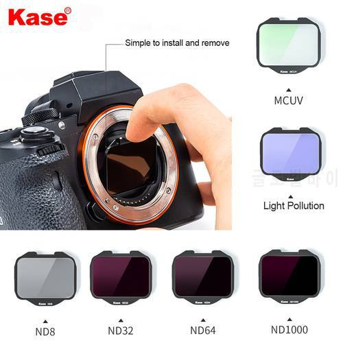 Kase Clip-in MCUV/ND/Neutral Night Filter for Sony A7/A7II/A7III/A7RII/A7RIII/A7RIV/A7S/A7SII/A7SIII/A9/FX3 Camera