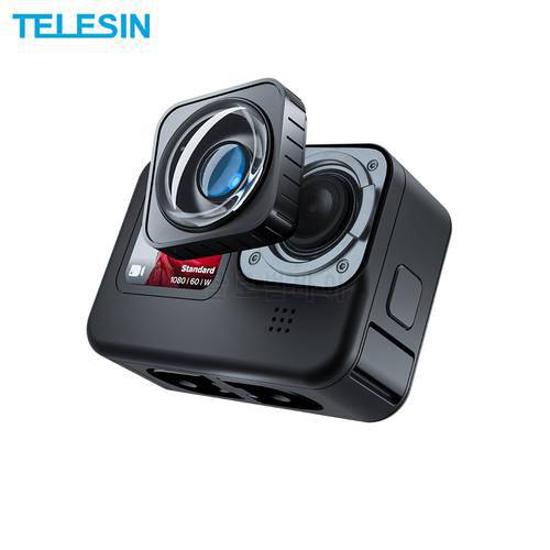 TELESIN Max Lens Mod for GoPro Hero11 10 9 Black Protective Cover Ultra-wide Angle Protector Len GoPro Action Camera Accessories