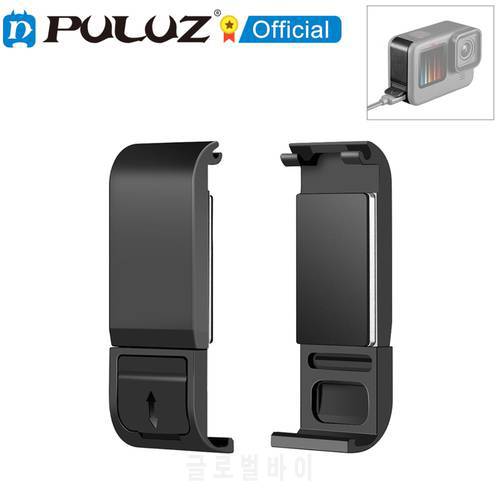 PULUZ Metal Battery Side Interface Cover for GoPro Hero11 Black / HERO10 Black / HERO9 Black Sports Action Cameras Accessories